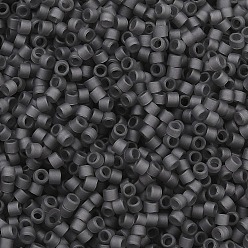 (DB2406)Matte Transparent Charcoal Бусины miyuki delica, цилиндр, японский бисер, 11/0, (db2406)матовый прозрачный уголь, 1.3x1.6 мм, отверстие : 0.8 мм, около 10000 шт / упаковка, 50 г / мешок