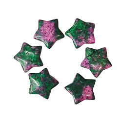 Ruby in Zoisite Natural Ruby in Zoisite Home Display Decorations, Star Energy Stone Ornaments, 25mm