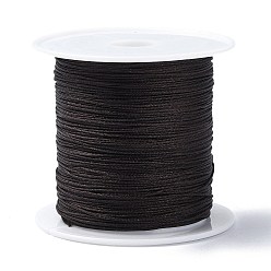 Coconut Brown Nylon Chinese Knot Cord, Nylon Jewelry Cord for Jewelry Making, Coconut Brown, 0.4mm, about 28~30m/roll