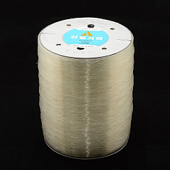 Clear Korean Elastic Crystal Thread, Round, Stretch Bracelet String, Clear, 1mm, about 1093.61 yards(1000m)/roll
