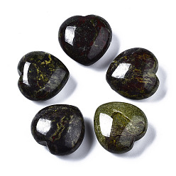 Dragon Blood Natural Dragon Blood Healing Stones, Heart Love Stones, Pocket Palm Stones for Reiki Balancing, 29~30x30~31x12~15mm