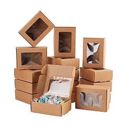 BurlyWood Kraft Paper Box, Rectangle, BurlyWood, 85x60x30mm