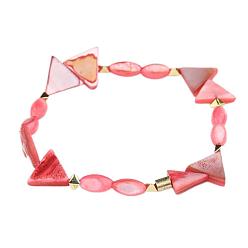 BC416-4 Colorful Handmade Triangle Natural Shell Bracelet for Women