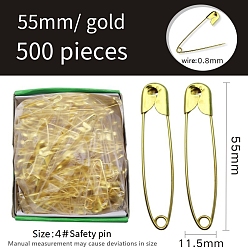 Золотой Контакты железа безопасности, для шитья, золотые, 55x11.5 мм, около 500 шт / упаковка