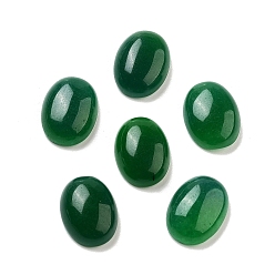 Нефрит Окрашенные натуральные нефритовые кабошоны, овальные, 16x12x5 мм