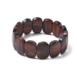 Тигровый глаз Браслеты из натуральных бусин тигрового глаза для женщин и мужчин, овальные, 1 дюйм (2.4 см), внутренний диаметр: 2-1/2 дюйм (6.45 см)