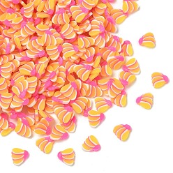 Banana Handmade Polymer Clay Cabochons, Yellow, Banana, 4.5x5x0.5~0.8mm, about 66666pcs/1000g