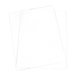 Clair Plaque de pression en acrylique transparent, tampons de coupe, rectangle, clair, 19.65x15x0.3 cm