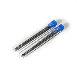 Платина Прецизионные иглы для валяния шерсти, железо валяния иглы, треугольная точка, платина, 86 мм, 8 шт / бутылка, 2 бутылки, 16 шт / комплект