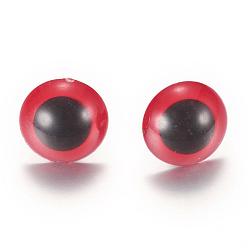 Красный Ремесло пластиковые куклы глаза мягкую игрушку глаза, безопасные глаза, красные, 8 мм