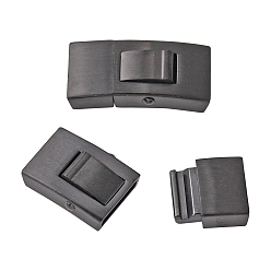 Черный Штыковые застежками из нержавеющей стали, прямоугольные, электрофорез черный, 304 мм, отверстие : 25x13 мм