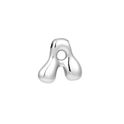 Letter A Латунные подвески, подвески с буквой az~z, буква a, 22x18 мм