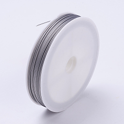 Raw Tiger Tail Wire, Nylon-coated Stainless Steel, Original Color(Raw), Raw, 21 Gauge, 0.7mm, about 98.42 Feet(30m)/roll