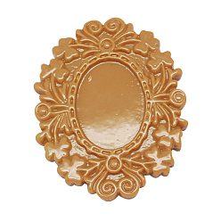 Перу Непрозрачные кабошоны из смолы, цветок, Перу, 16x7 мм