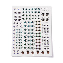 Eye Water Transfer Doll Eyes Stickers, for Small Clay Doll Model Face, Eye Pattern, 14.9x11.4x0.03cm