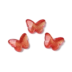 (123L) Белый крем непрозрачный блеск K 9 стеклянные кабошоны, с блеском порошок, бабочка, огнеупорный кирпич, 8x11x3 мм