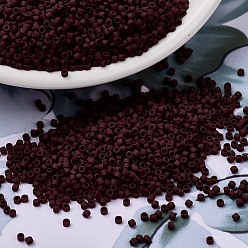 (DB1584) Матовая непрозрачная Смородина Бусины miyuki delica, цилиндр, японский бисер, 11/0, (дБ 1584) матовая непрозрачная смородина, 1.3x1.6 мм, отверстие : 0.8 мм, Около 2000 шт / 10 г