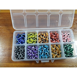 (52) Непрозрачная лаванда Овальные сглаза гранулы смолы, разноцветные, 8x6 мм, отверстие : 2 мм, 400 шт / коробка