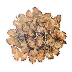 Бабочка Набор водонепроницаемых наклеек для домашних животных, декоративные наклейки, для бутылок с водой, портативный компьютер, багаж, чашка, компьютер, мобильный телефон, скейтборде, гитарные наклейки, бабочка, 51~55.5x57.5~60x0.1 мм, 20 шт / комплект