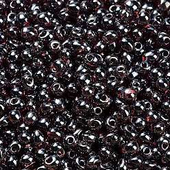 (DP170) Transparent Dark Smoky Amethyst Luster Миюки 3.4мм капельные бусины, японский бисер, прозрачные цвета lustered, (dp170) прозрачный темный дымчатый аметистовый блеск, 3.4x3 мм, отверстие : 0.65 мм, Около 900 шт / 50 г