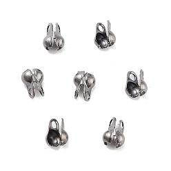 Черный Цвет Металла Стойки покрытие латунь советы шарик, без кадмия и без свинца, металлический черный , 4x2.5 мм, отверстия : 0.7 mm и 0.8 мм, внутренний диаметр: 1.8 мм