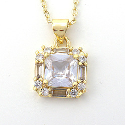 05 Luxury Gemstone Pendant Lip Chain Necklace - Elegant, Minimalist, and Chic.