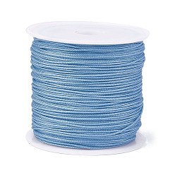 Light Sky Blue 45M Nylon Thread, Chinese Knot Cord, for Jewelry Making, Light Sky Blue, 0.8mm, about 49.21 Yards(45m)/Roll