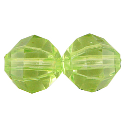 Light Green Transparent Acrylic Pendants, Leaf, Light Green, 26x25x4mm, Hole: 2mm, about 580pcs/500g