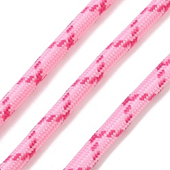 Pink Круглый плетеный полиэстерный шнур, для diy craft, розовые, 6 мм, около 2.19 ярдов (2 м) / шт