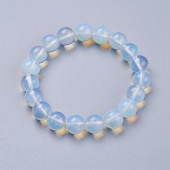 Опал Opalite бисерные браслеты простирания, круглые, 2-1/8 дюйм (53 мм)