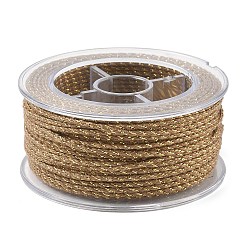 Светло-коричневый 20м нейлоновый витой круглый шнур, для изготовления лямок для сумок, загар, 2 мм, около 21.87 ярдов (20 м) / рулон