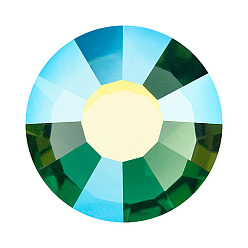 50020 200 Green Tourmaline AB Камни preciosa® crystal hotfix с плоской основой, чешский хрусталь, круглый(438 11 612 шатон роза вива 12 ®), 50020 200 зеленый турмалин ab, ss 16 (3.8~4 мм)