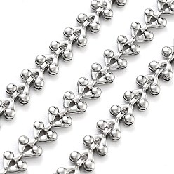 Нержавеющая Сталь Цвет Устойчивое к потускнению вакуумное покрытие 304 звенья цепи из нержавеющей стали, несварные, с катушкой, цвет нержавеющей стали, ссылка: 6.3x5.2x2 mm