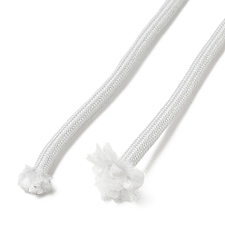 Gainsboro Polycotton Braided Cord with Inner Core, Round, for Shoe Lace Cord, Keychain Lanyard, Rope Bracelets Making, Gainsboro, 5mm, about 90~100 yards/bundle