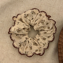 Античный Белый Ткань эластичные аксессуары для волос, для девочек или женщин, резинка для волос / резинки для волос, старинный белый, 50 мм