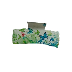 Зеленый лайм Пластиковые заколки для волос с когтями бабочки, аксессуары для волос для женщин и девочек, зеленый лайм, 105 мм