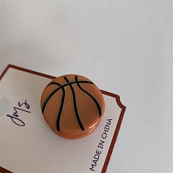 Basketball Заколки для волос в виде баскетбольных ацетатных когтей, для девочек детей, баскетбол, 35x23 мм