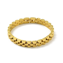 Golden 304 Stainless Steel Thick Link Chain Bracelet, Watch Band Chain Bracelet for Men Women, Golden, 8-1/4x1/4x1/8 inch(21x0.8x0.35cm)