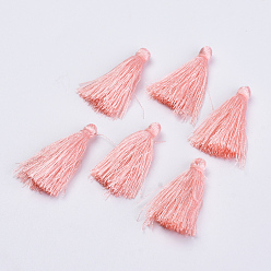 Pink Polyester Tassel Pendant Decorations, Pink, 30~35mm