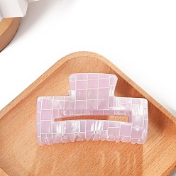 Сливовый Заколки для волос из пвх, прямоугольные, слива, 82x43x42 мм