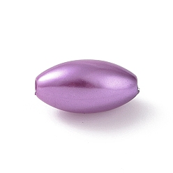 Medium Orchid ABS Plastic Imitation Pearl Beads, Rice, Medium Orchid, 13.5x7.5mm, Hole: 1.6mm, about 1428pcs/500g