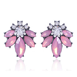Whey protein Stylish and Elegant Crystal Flower Earrings with a Personalized Touch