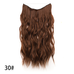 30# Естественно выглядящие длинные волнистые наращивание волос с рыбной леской и невидимыми зажимами