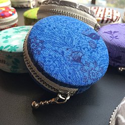 Dodger Blue DIY Macaron Coin Purse Kits, Including Aluminium Macaron Bag Button, Zipper, Cloth, Needle & Thread, Dodger Blue, Finish Product: 6.2cm