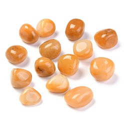 Topaz Jade Natural Topaz Jade Beads, No Hole, Nuggets, Tumbled Stone, Healing Stones for 7 Chakras Balancing, Crystal Therapy, Meditation, Reiki, Vase Filler Gems, 14~26x13~21x12~18mm, about 130pcs/1000g