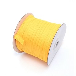 Желтый Хлопчатобумажные ленты из твила, елочка ленты, для шитья, желтые, 3/8 дюйм (10 мм) x 0.84 мм, о 80yards / рулон (73.15 м / рулон)
