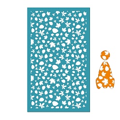 Leaf Rectangle Polyester Screen Printing Stencil, for Painting on Wood, DIY Decoration T-Shirt Fabric, Leaf, 15x9cm