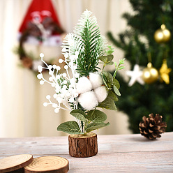 L1-16 cotton ginkgo Christmas tree decoration baubles window mini Christmas tree gifts desktop decorations