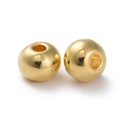 Golden Tibetan Style Spacer Beads, Round, Lead Free & Cadmium Free, Golden, 5x4mm, Hole: 1.5mm