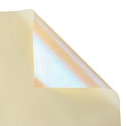 Бледно-Золотистый 20 листы водонепроницаемой подарочной упаковочной бумаги, квадратный, сложенный букет цветов украшение оберточной бумаги, бледно золотарник, 600x600 мм